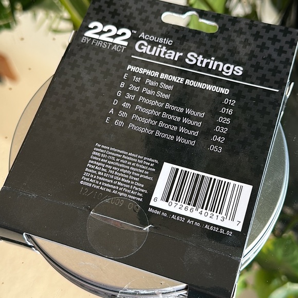 Acoustic guitar replacement strings By First Act inspired by Adam Levine w Tin - Picture 4 of 4